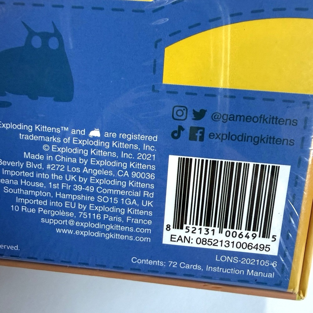 New Sealed Exploding Minions by Exploding Kittens Family Fun Card Game Box Gift - Picture 6 of 6